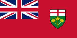 Ontario province flag